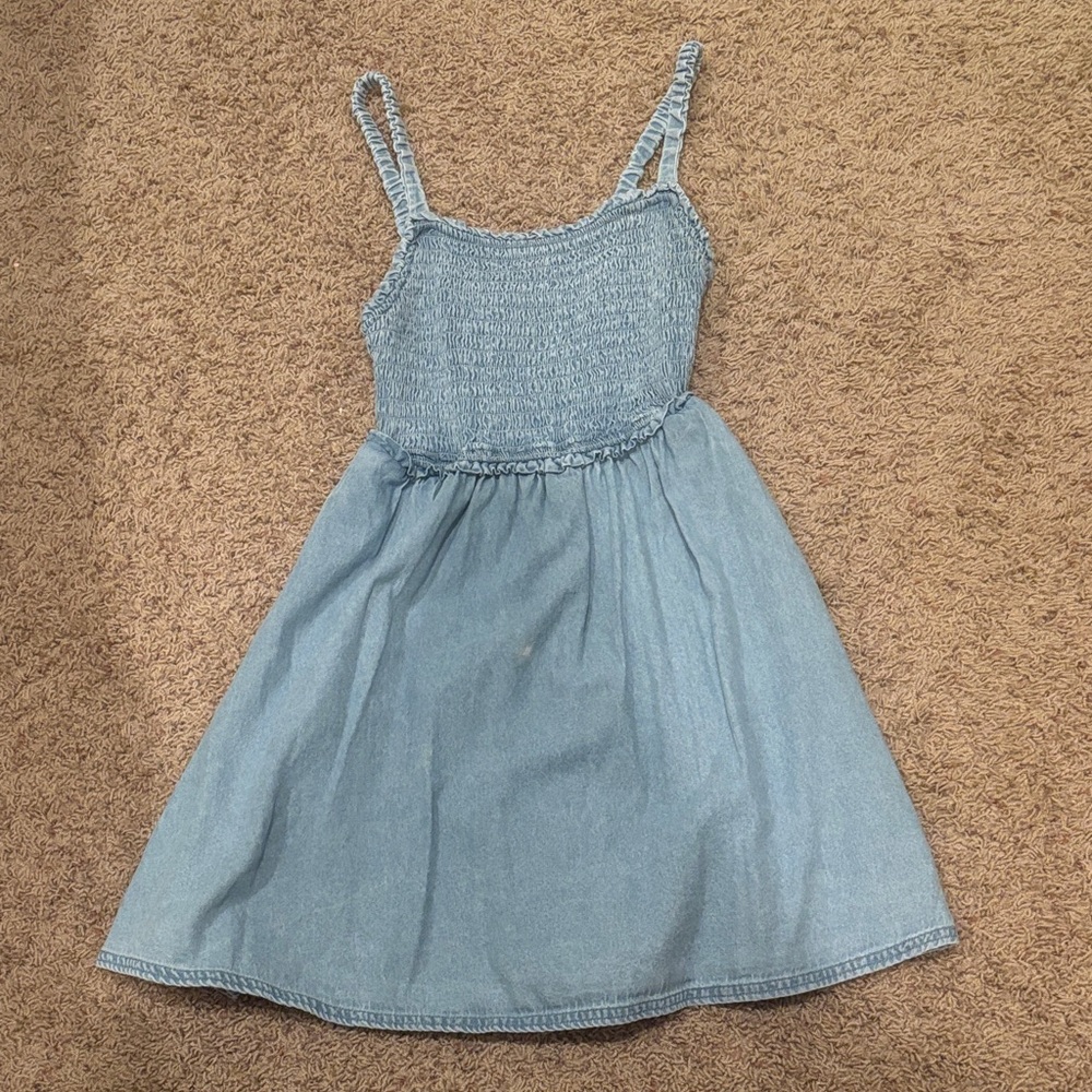 American Eagle Outfitters Light Blue Casual Kids Dress